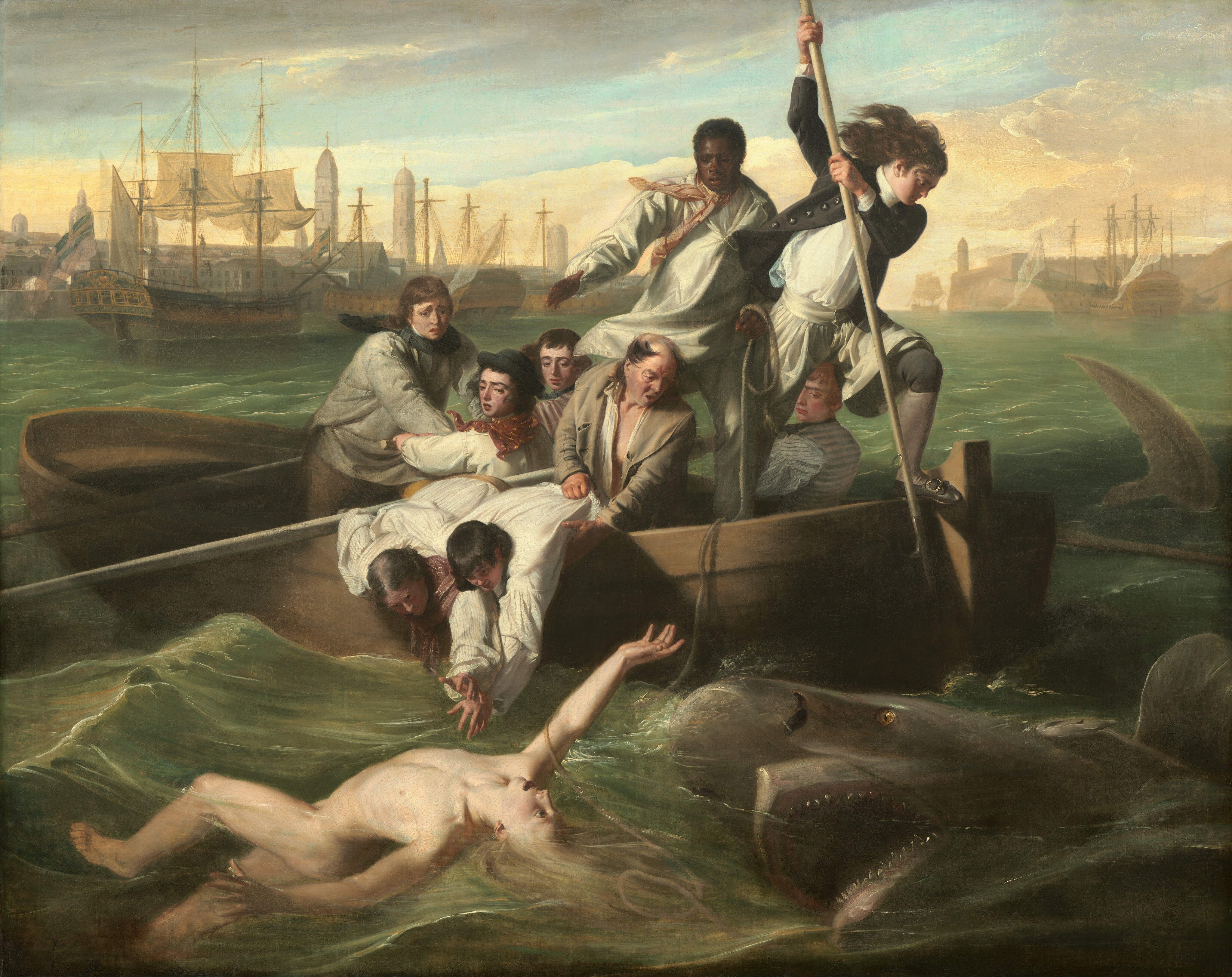 Painting of Watson and the Shark