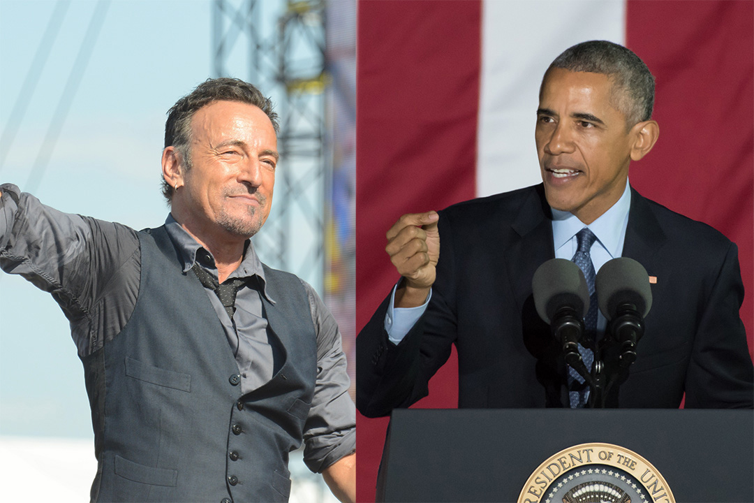 Barack Obama and Bruce Springsteen