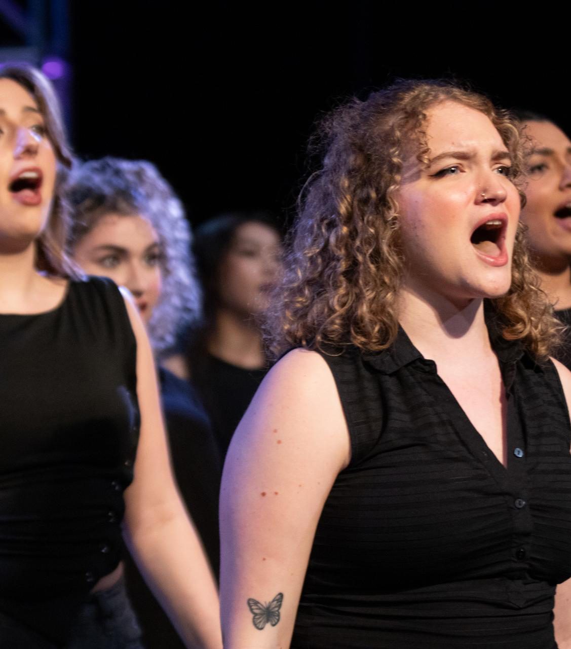 Students singing