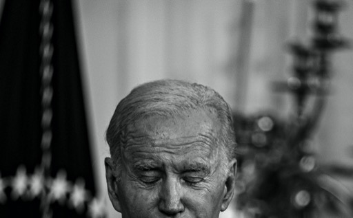 President Joe Biden pauses to think following a question from the press regarding his son, Hunter Biden, at the White House on November 9, 2024.