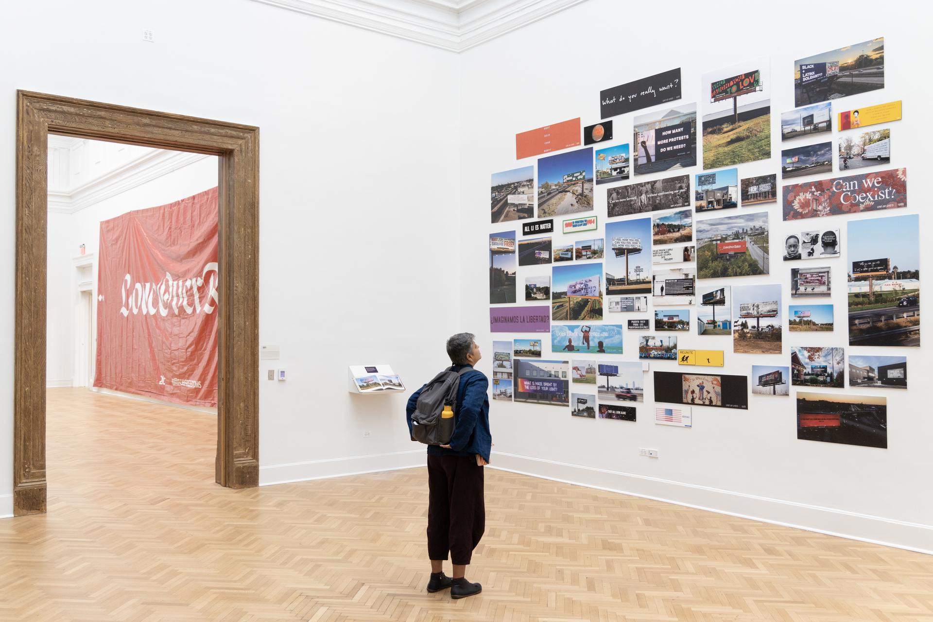 Artists’ billboards on display