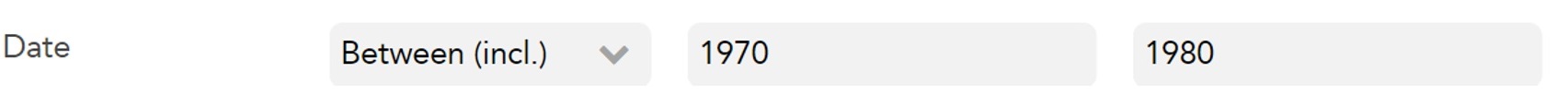 Detail showing where to put date limits in search