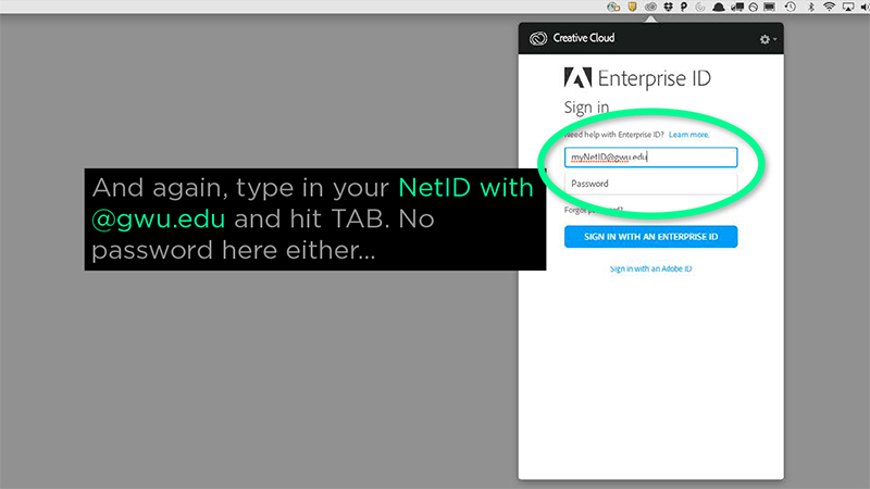 Enterprise ID log in