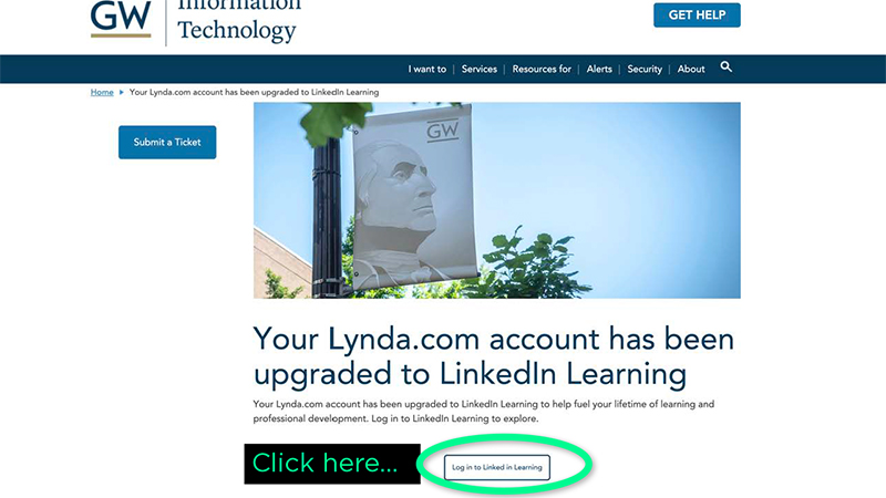 GW Lynda upgraded to LinkedIn