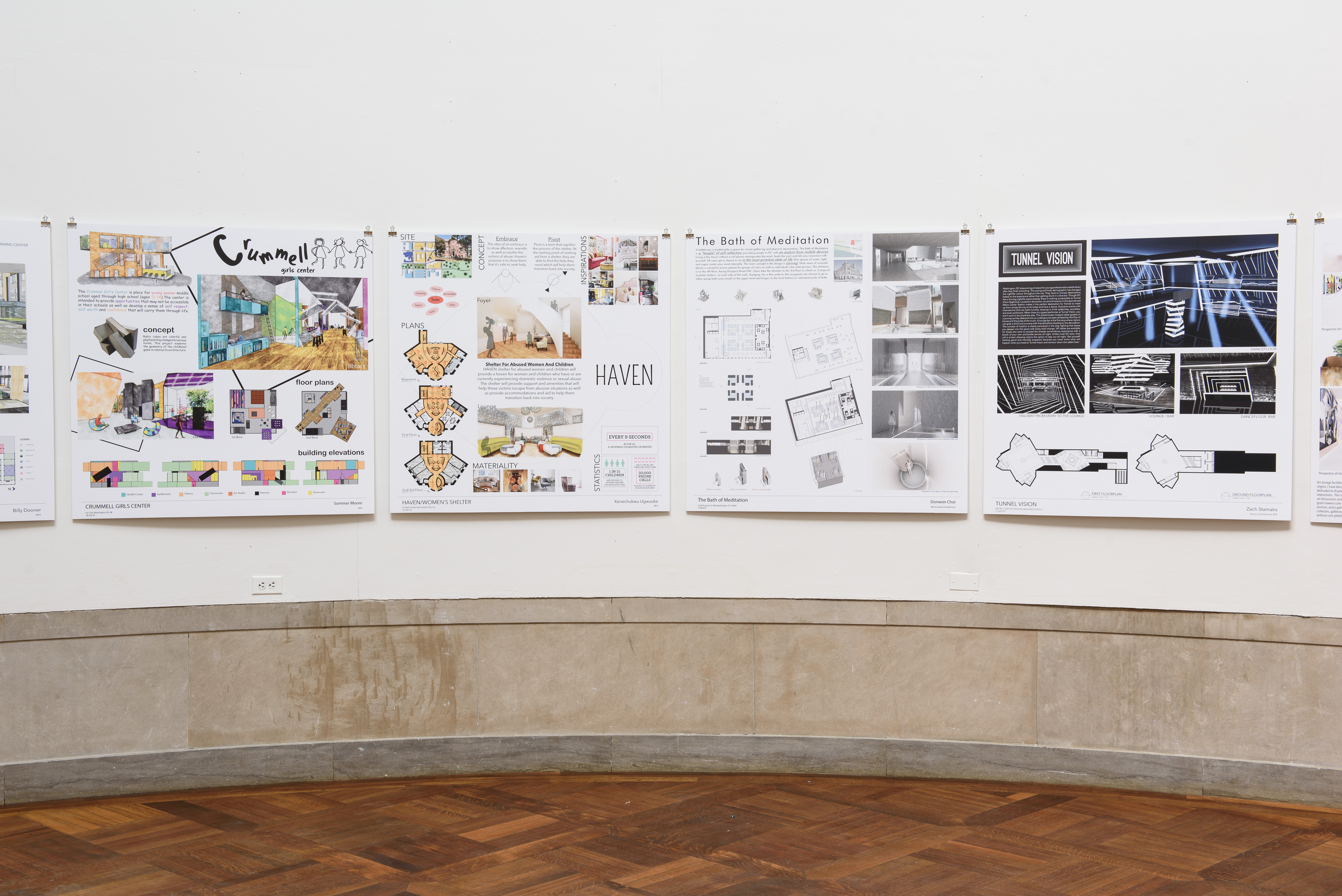 Interior Architecture thesis work, various students (2018)