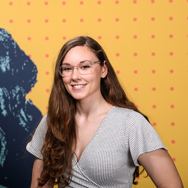 Two students sitting on the stairs