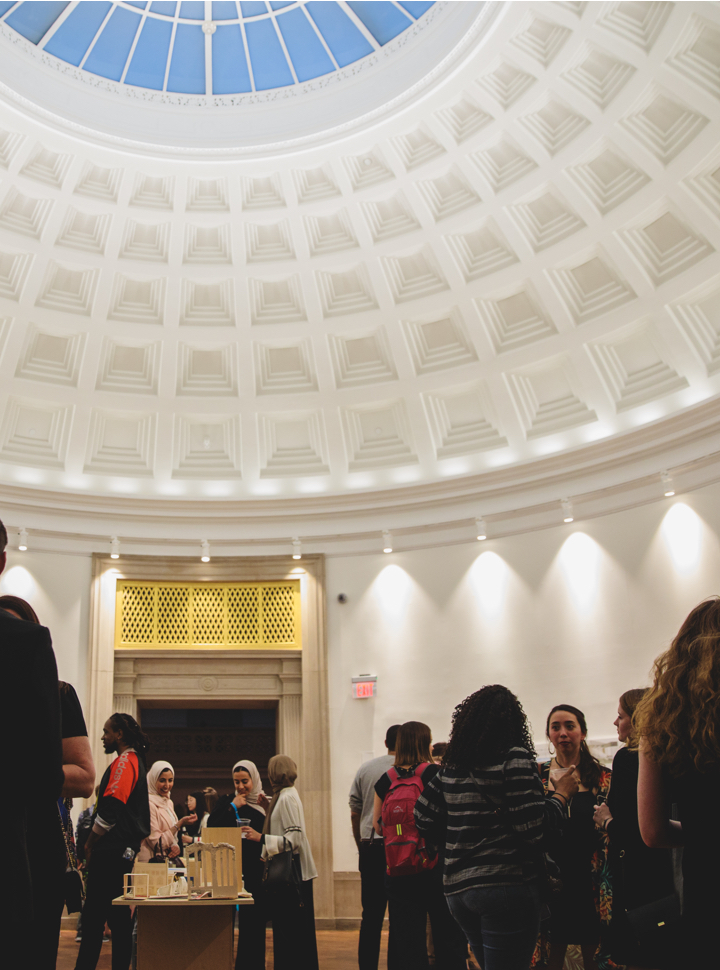 atrium of the flagg building