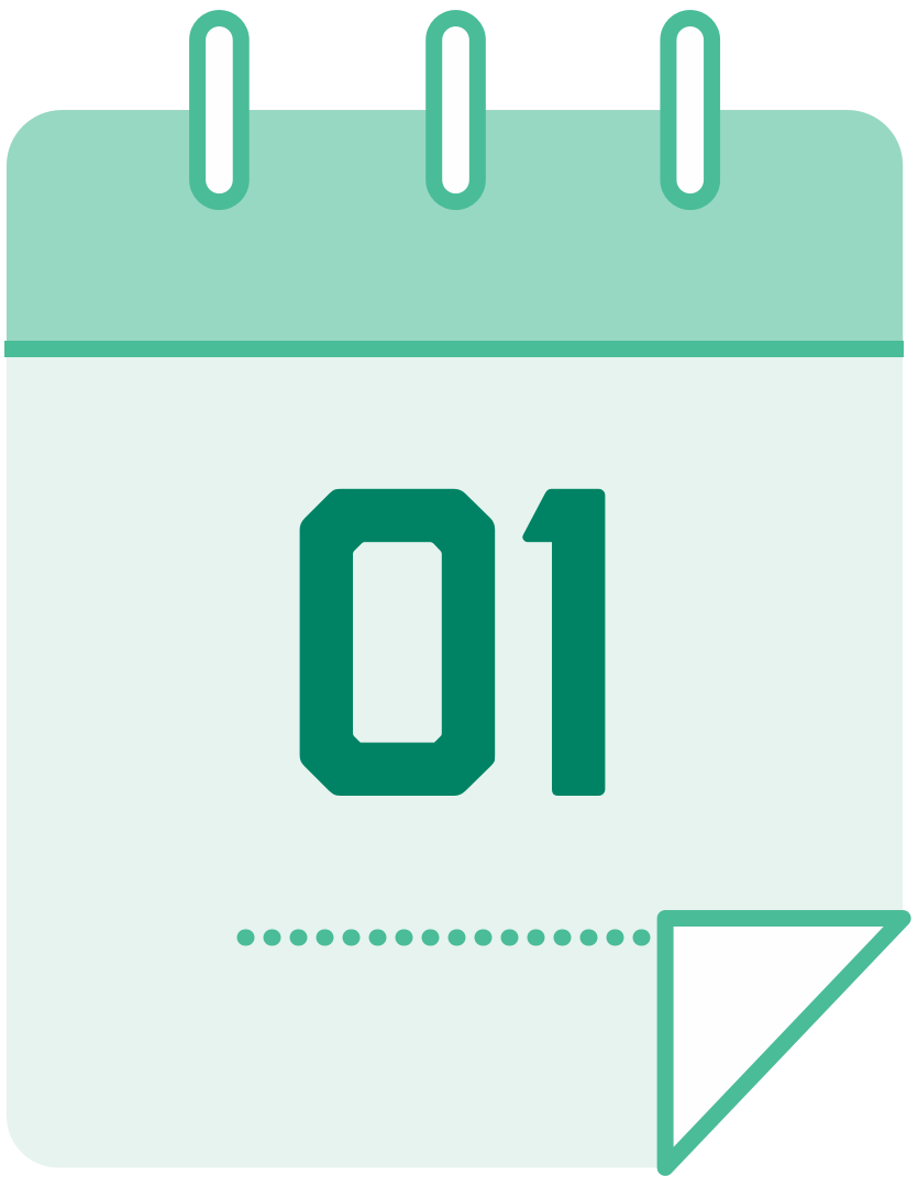 calendar icon with the number 7