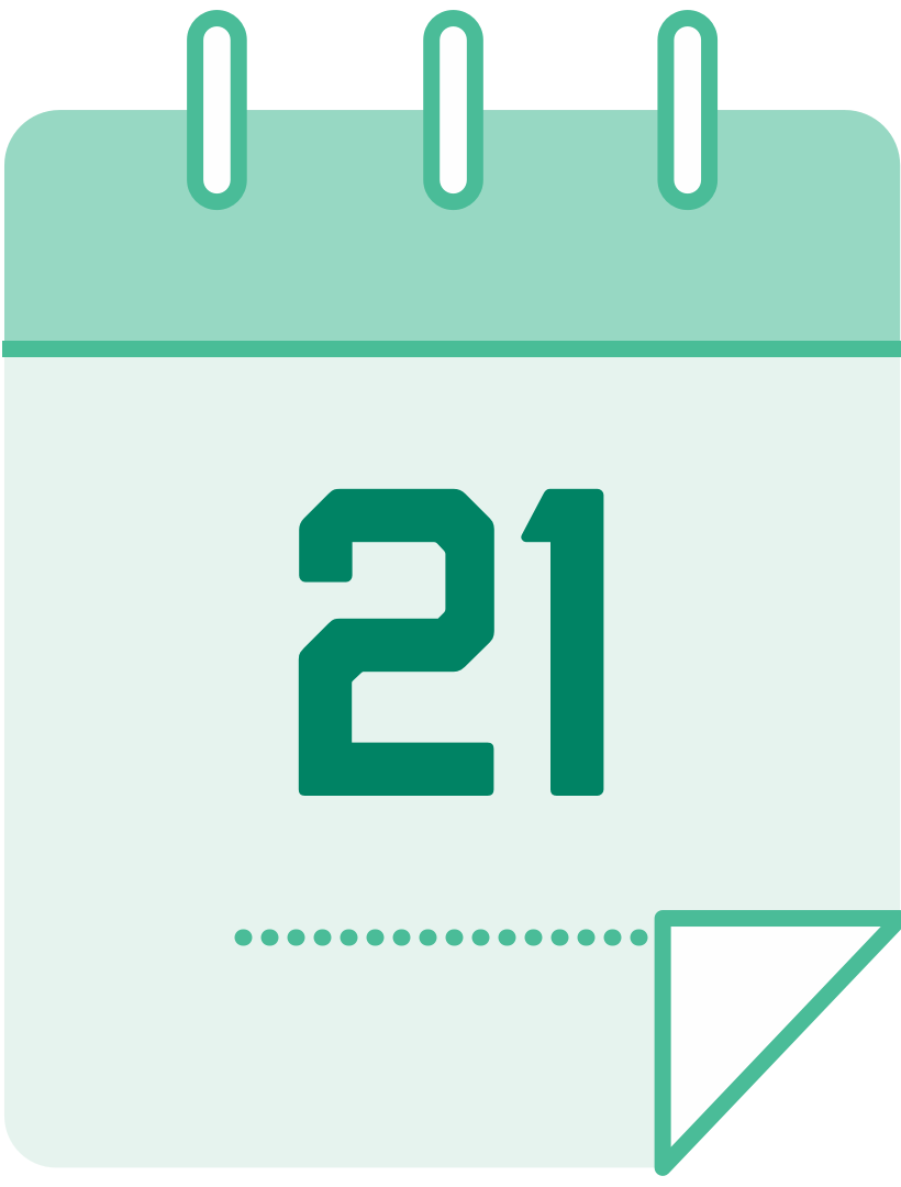 calendar icon with the number 7
