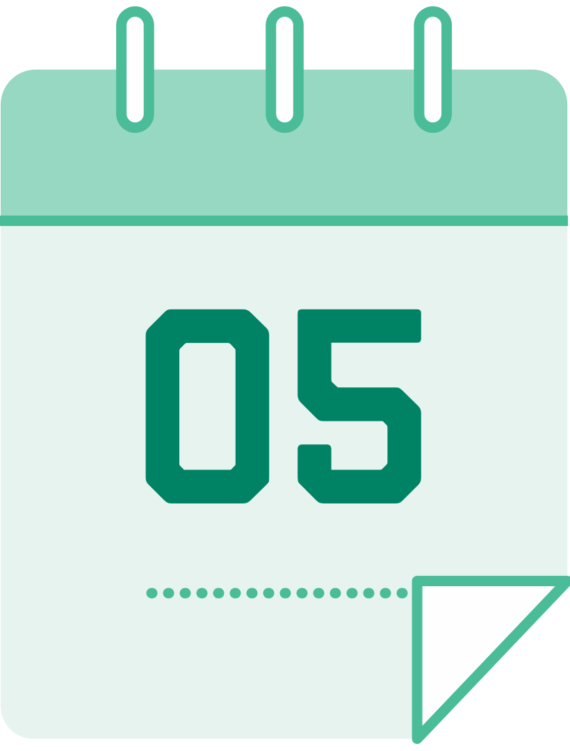 calendar icon with the number 7