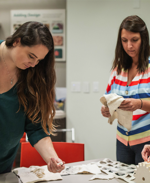 Students interacting