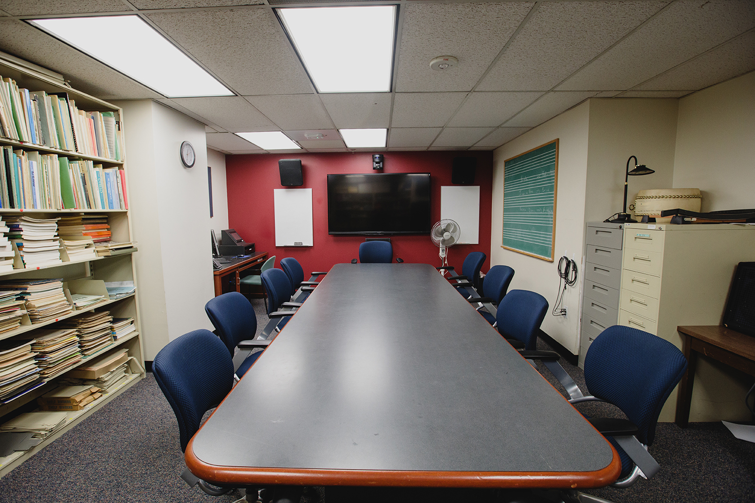 An empty meeting room