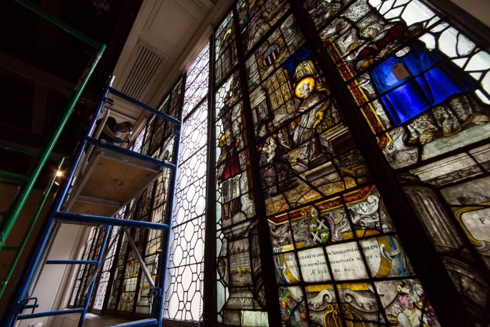 Belgian Stained Glass Windows Being Removed