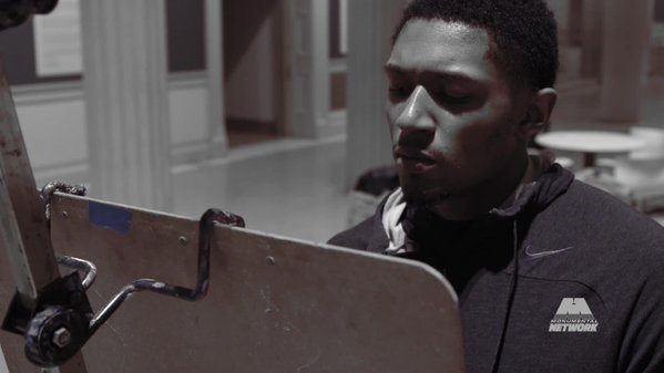 Bradley Beal Sketches in a Drawing Class