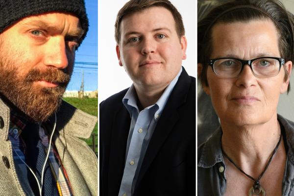 Sam Corum, Seamus Hughes and Astrid Riecken.