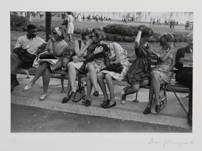 World Fair---New York City, New York, 1964 photo by Garry Winogrand World Fair-New York City, New York, 1964; printed 1974. Gelatin silver print mounted on Fabriano Classico paper. Gift from the Trustees of the Corcoran Gallery of Art (Gift of Raymond W. Merritt). © The Estate of Garry Winogrand, courtesy Fraenkel Gallery