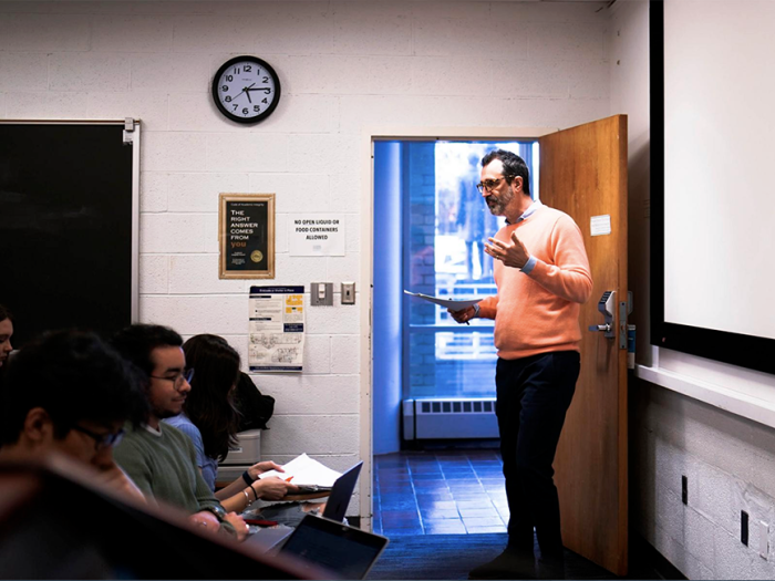 Alexander Dumbadze welcomes GW students into the grand conversation of art history (and democracy).