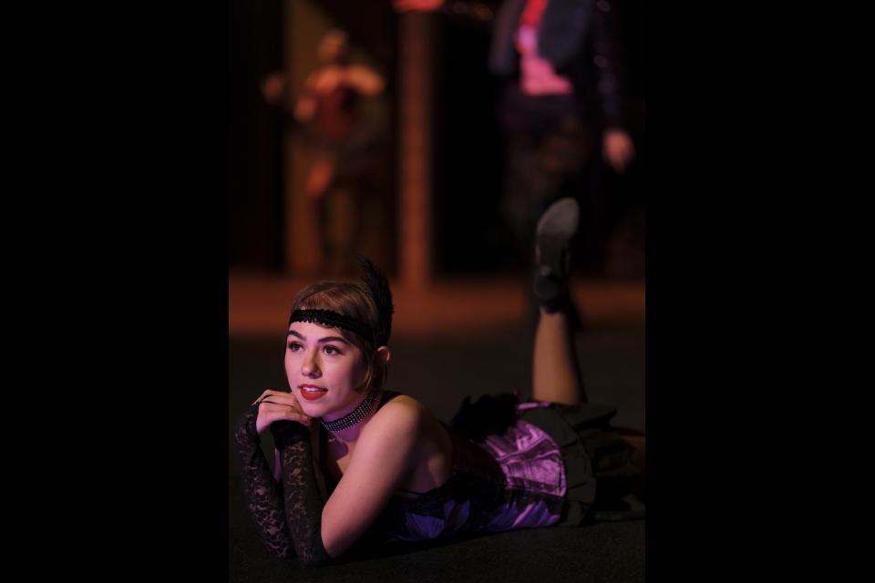 Actors performing in Cabaret